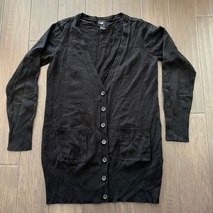 H&M Long Black Cardigan